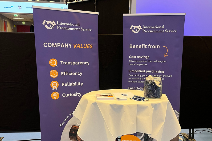 International Procurement Service stand at Global Entrepreneurship Week Denmark 2024.
