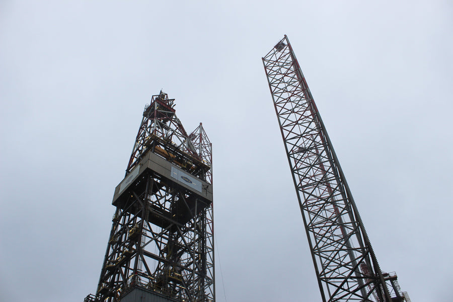 Noble Resolve drilling rig in Esbjerg Harbour.