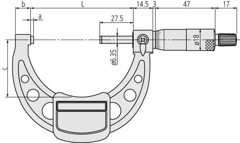 Outside Micrometer Economy Design 50-75mm