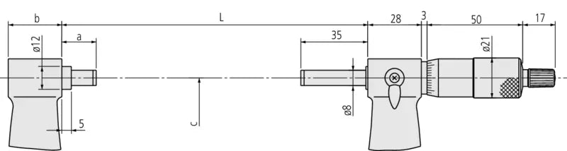 Outside Micrometer Economy Design 800-825mm