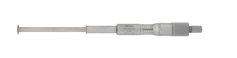 Groove Micrometer, Non-Rotating Spindle 3-4", 0,5" Flange