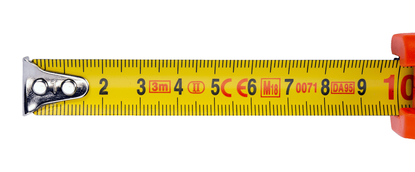 Short Measuring Tapes with Positive Locking Button MTG-3-16