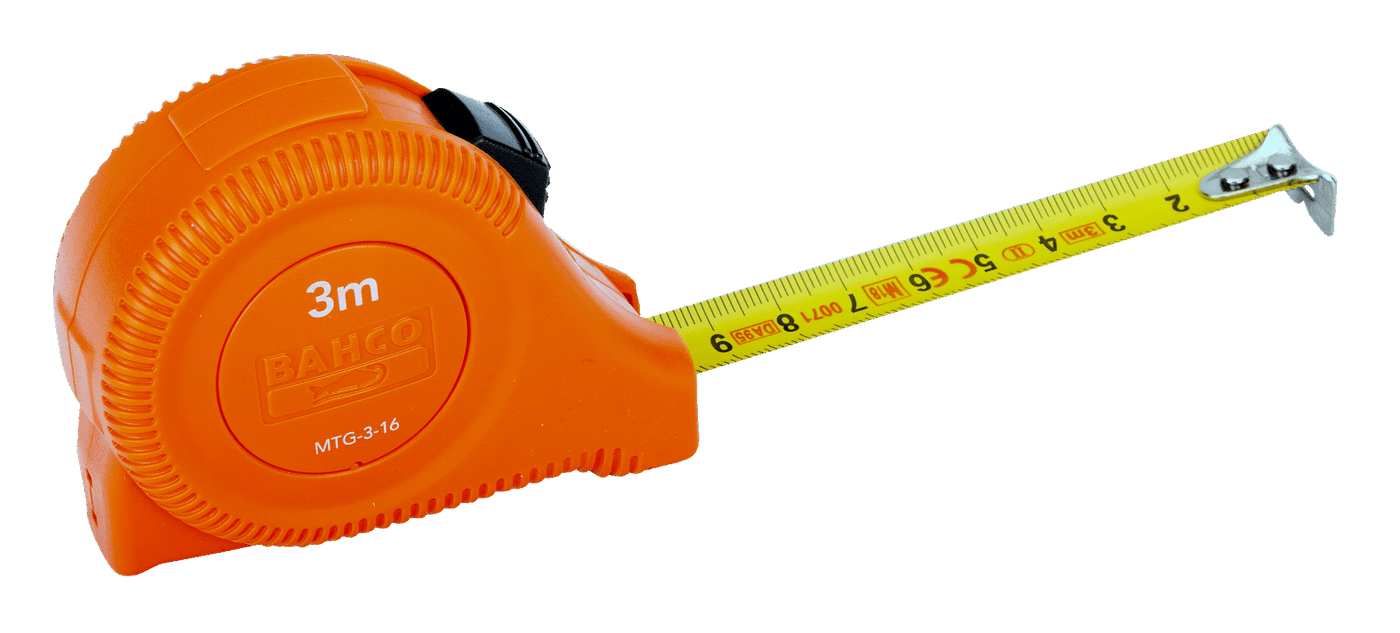 Short Measuring Tapes with Positive Locking Button MTG-3-16