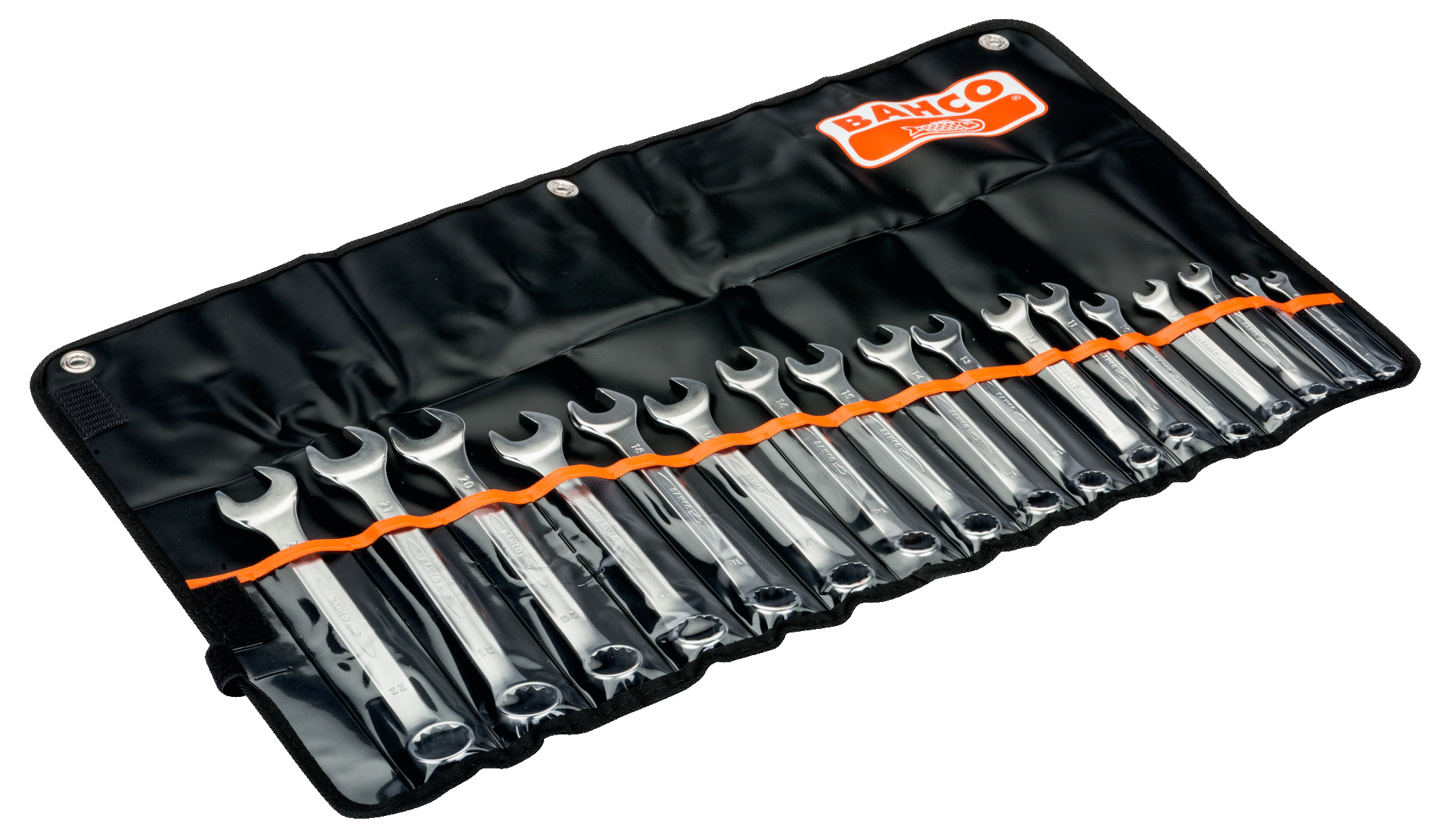 Metric Flat Combination Wrench Set 6-22 mm - 17 Pcs/Pouch 111M/17T