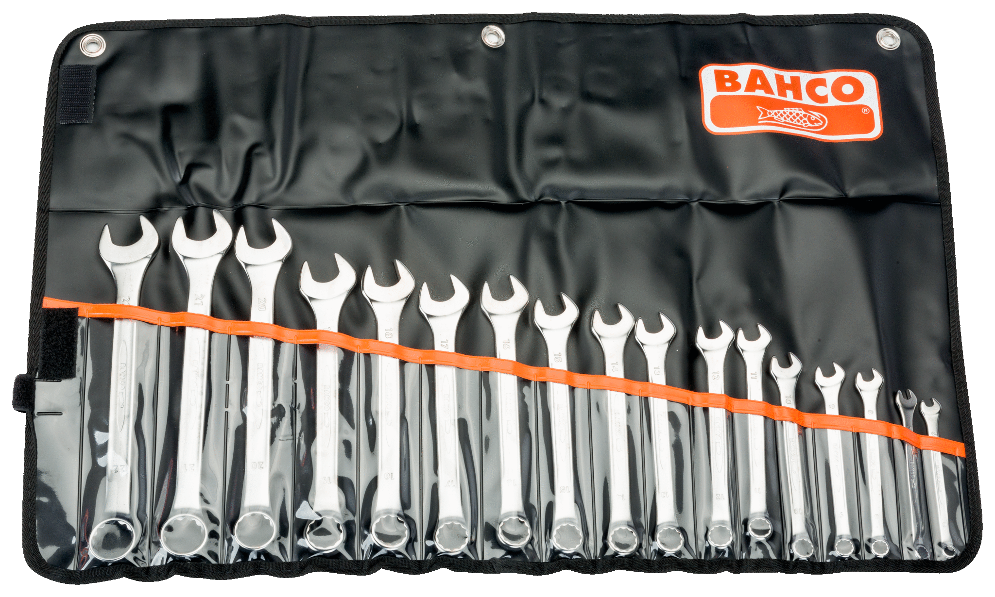 Metric Flat Combination Wrench Set 6-22 mm - 17 Pcs/Pouch 111M/17T