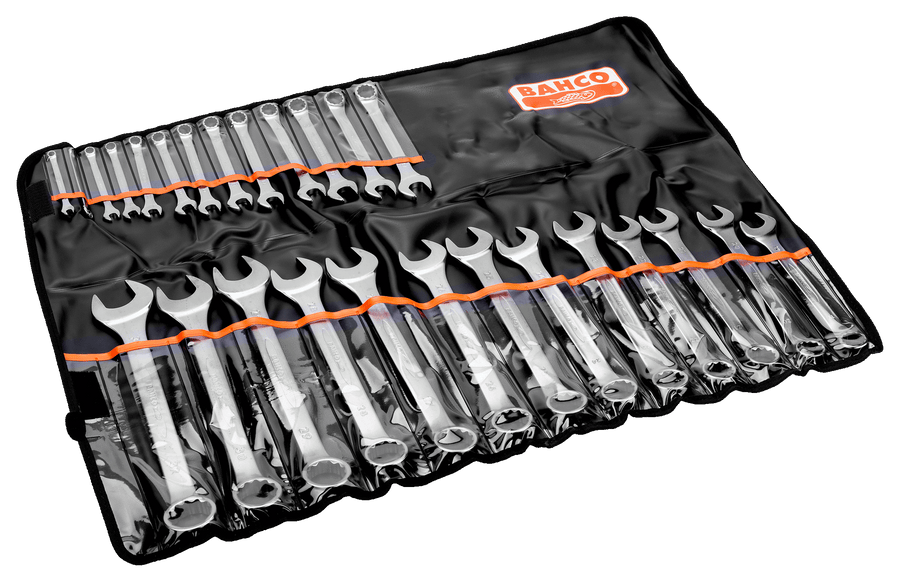 Metric Flat Combination Wrench Set - 26 Pcs/Pouch 111M/26T