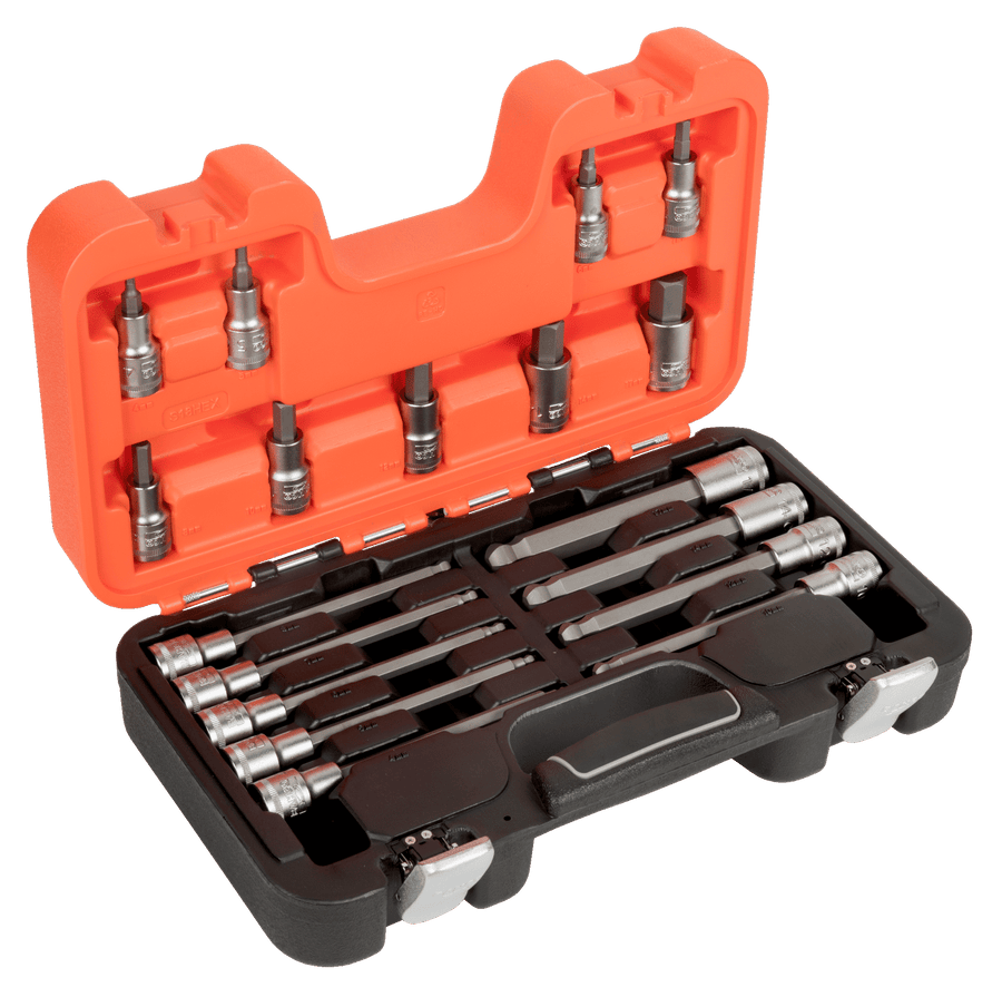 1/2" Socket Set with Hex Bits - 18 Pcs S18HEX