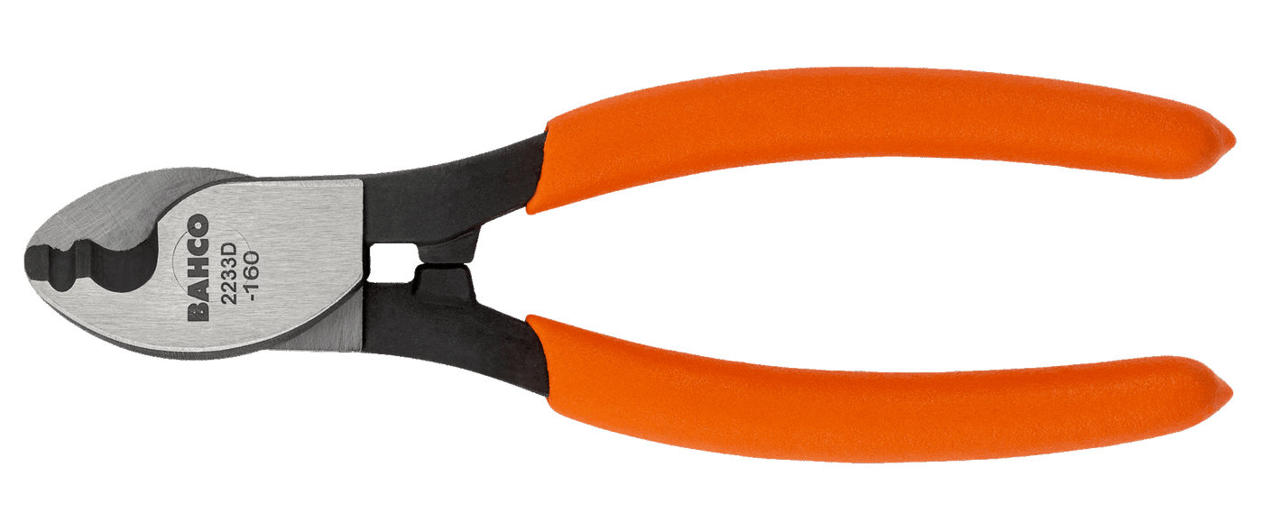 Cable Cutting/Stripping Pliers with PVC Coated Handles for Cu and Al Cables 2233D-160IP