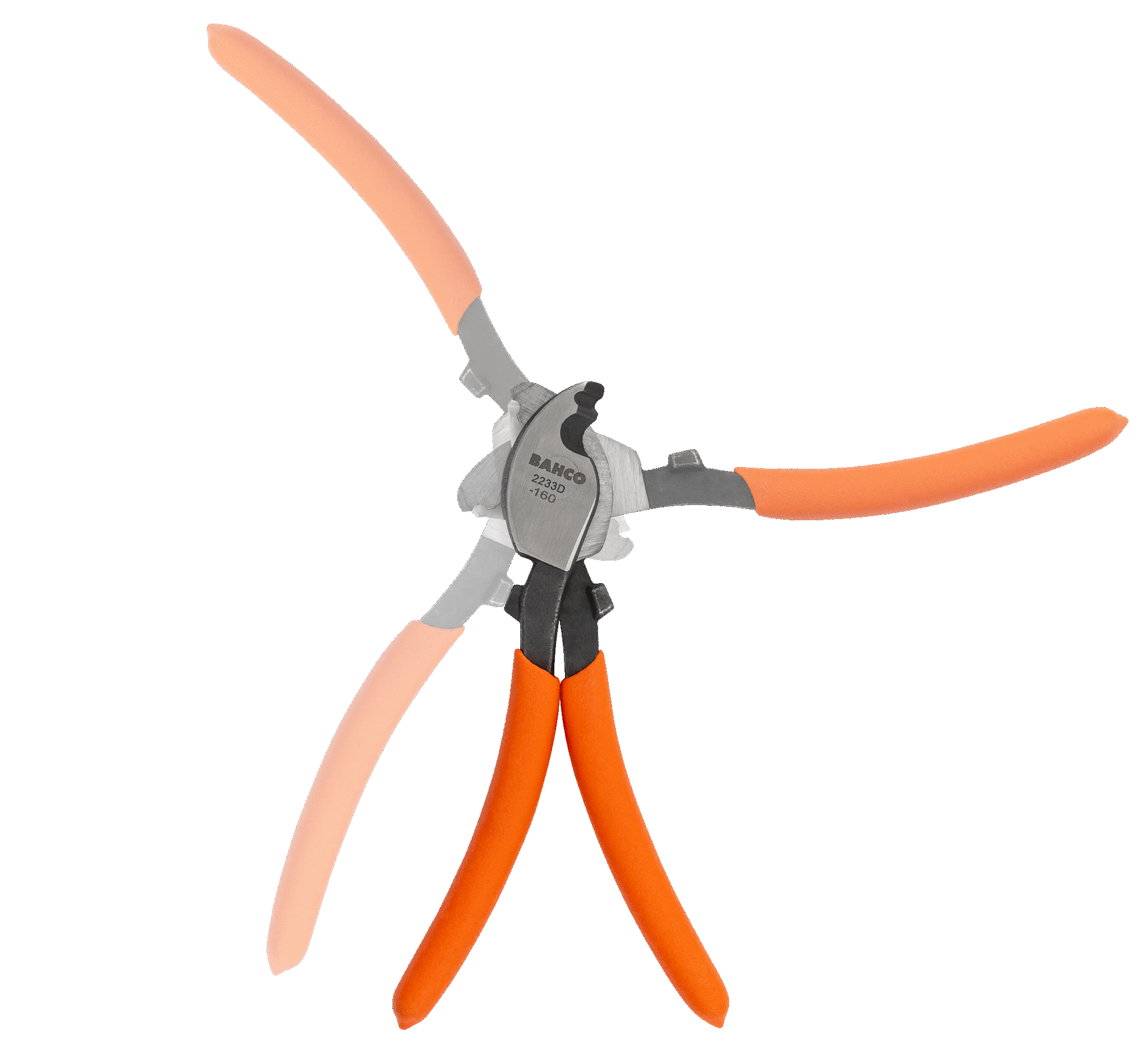 Cable Cutting/Stripping Pliers with PVC Coated Handles for Cu and Al Cables 2233D-160IP