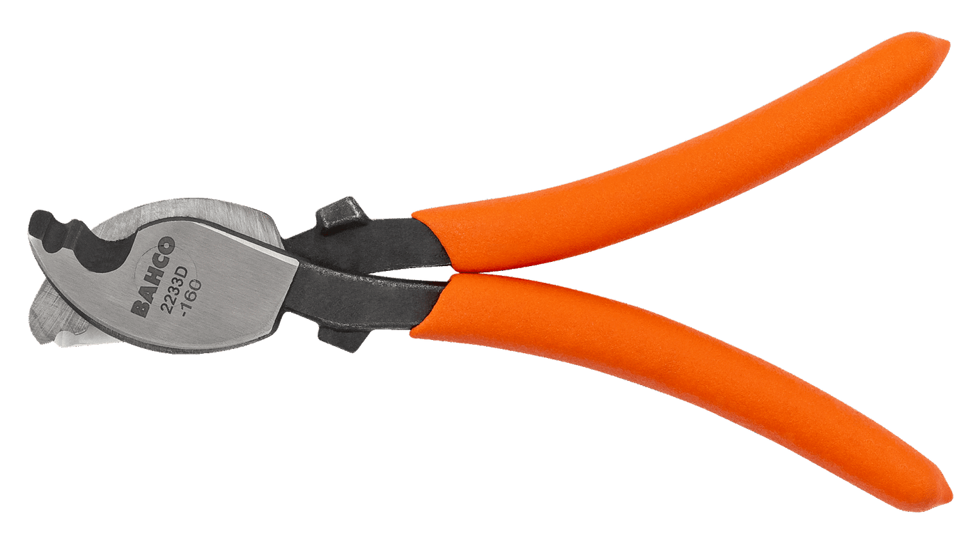 Cable Cutting/Stripping Pliers with PVC Coated Handles for Cu and Al Cables 2233D-160IP