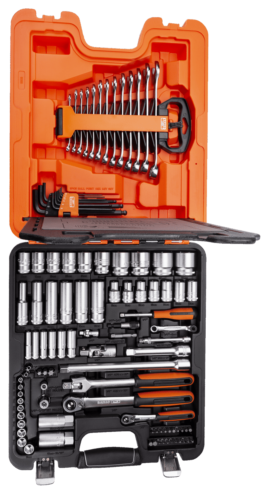 1/4" and 1/2" Square Drive Socket Set with Combination Spanner Set S103