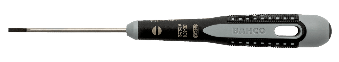 ERGO™ Slotted Straight Screwdrivers with Rubber Grip 2.5 mm BE-8010