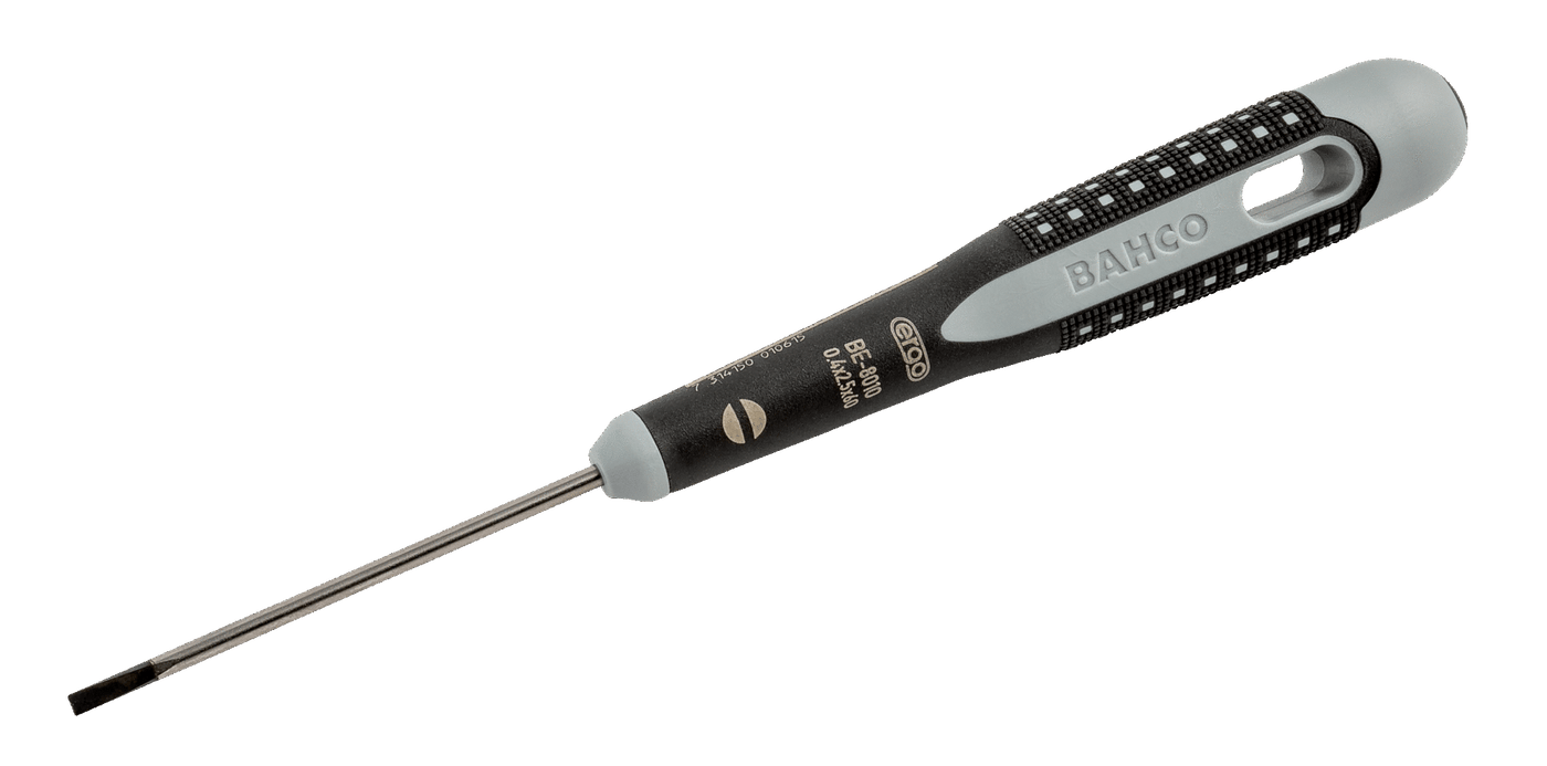 ERGO™ Slotted Straight Screwdrivers with Rubber Grip 2.5 mm BE-8010