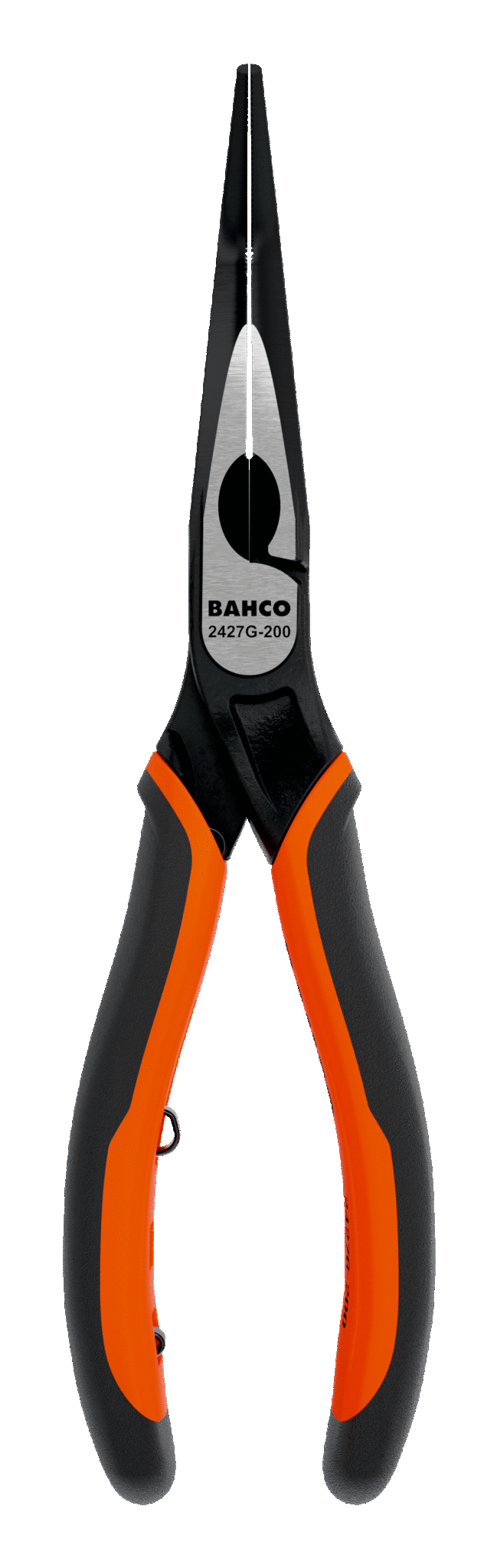 ERGO™ 45° Bent Tip Snipe Nose Pliers with Self-Opening Dual-Component Handles and Phosphate Finish 2427 G-160 IP