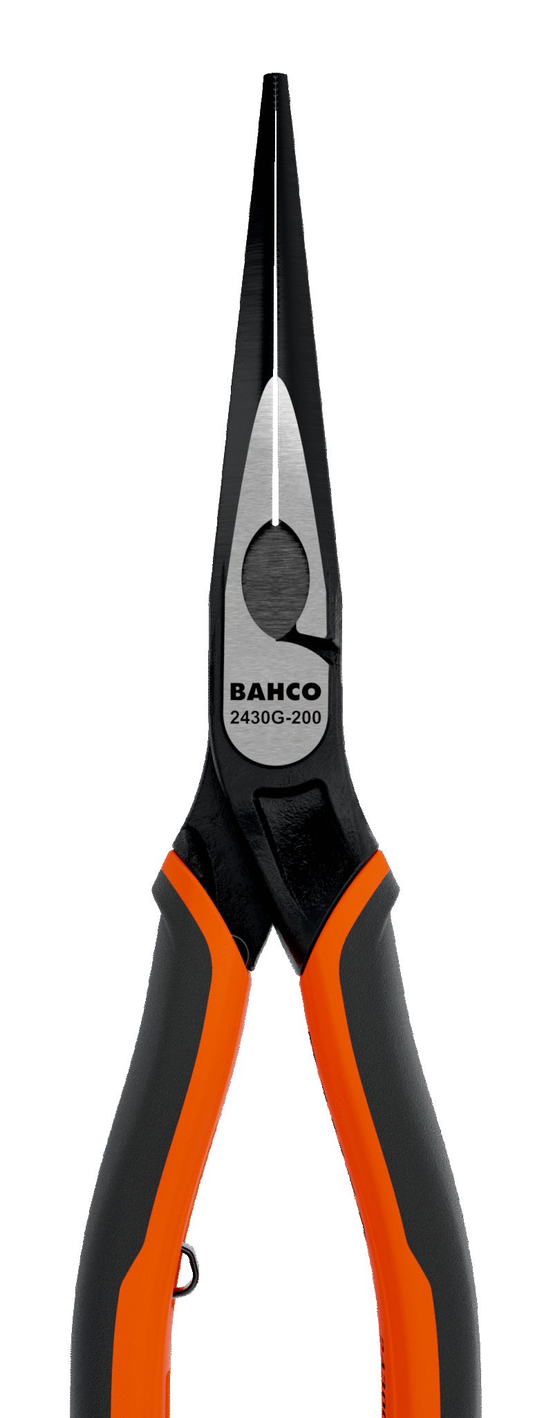 ERGO™ Long Snipe Nose Pliers with Self-Opening Dual-Component Handles and Phosphate Finish 2430 G-160 IP