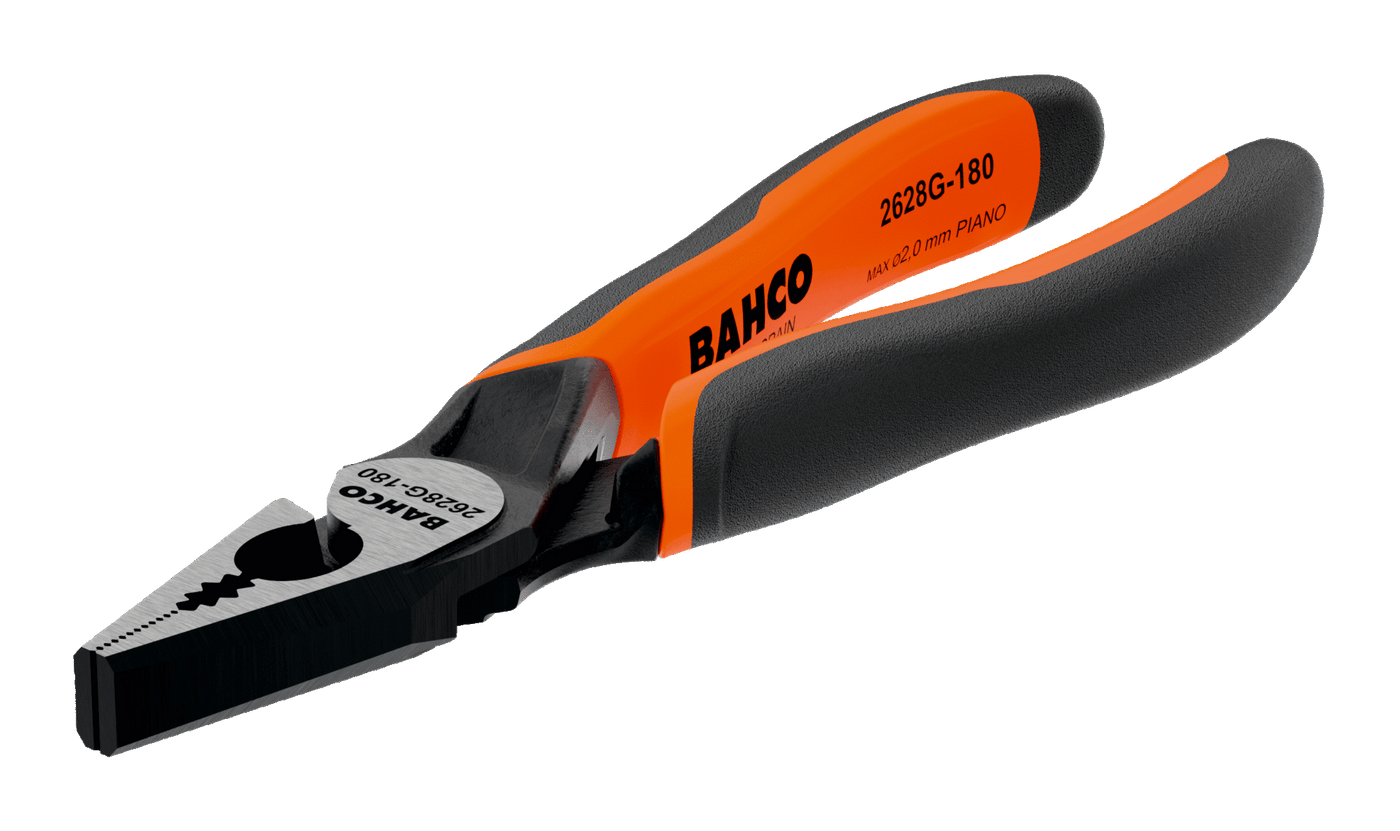 ERGO™ Combination Pliers with Self-Opening Dual-Component Handles and Phosphate Finish 2628 G-180IP