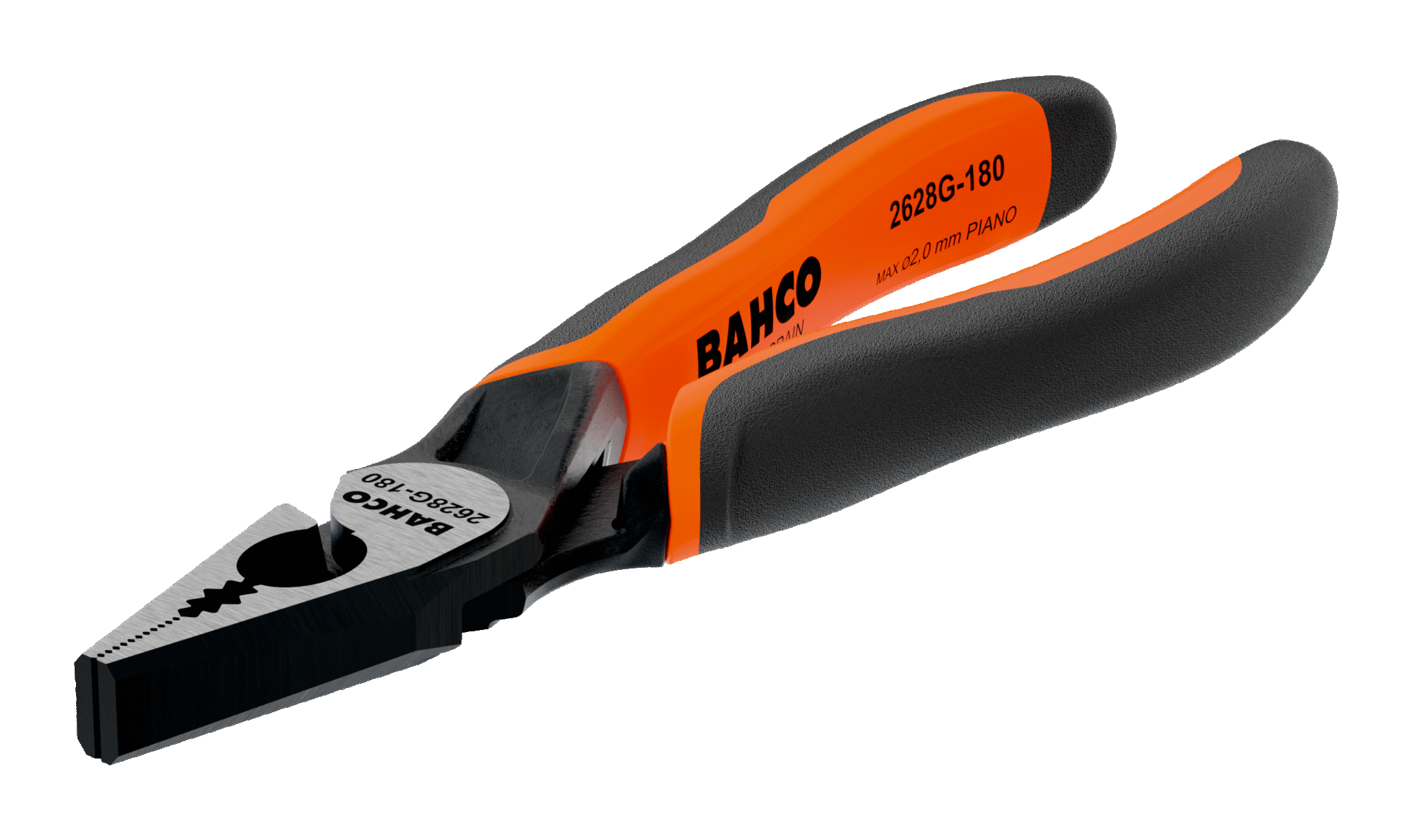 ERGO™ Combination Pliers with Self-Opening Dual-Component Handles and Phosphate Finish 2628 G-180IP