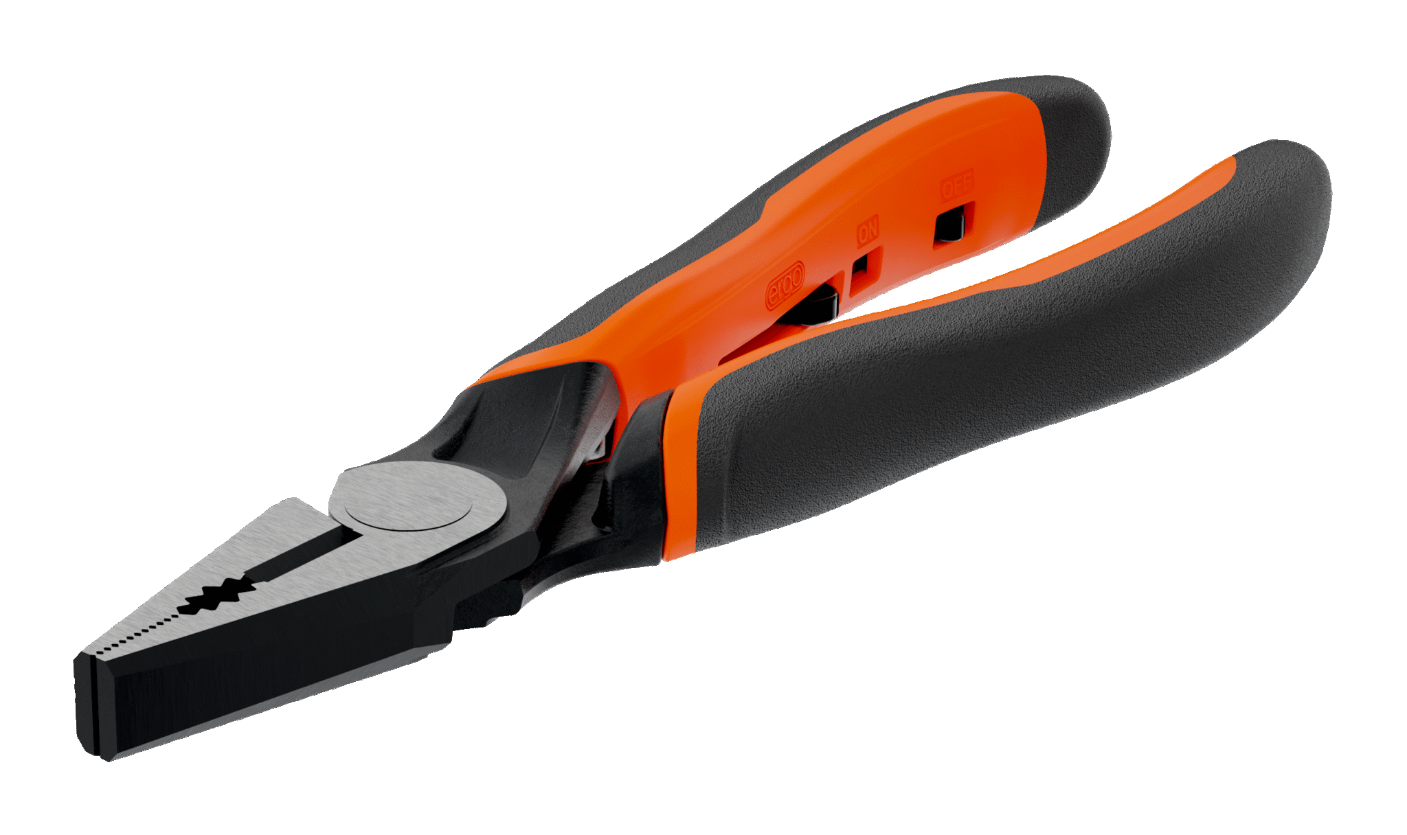 ERGO™ Combination Pliers with Self-Opening Dual-Component Handles and Phosphate Finish 2628 G-180IP