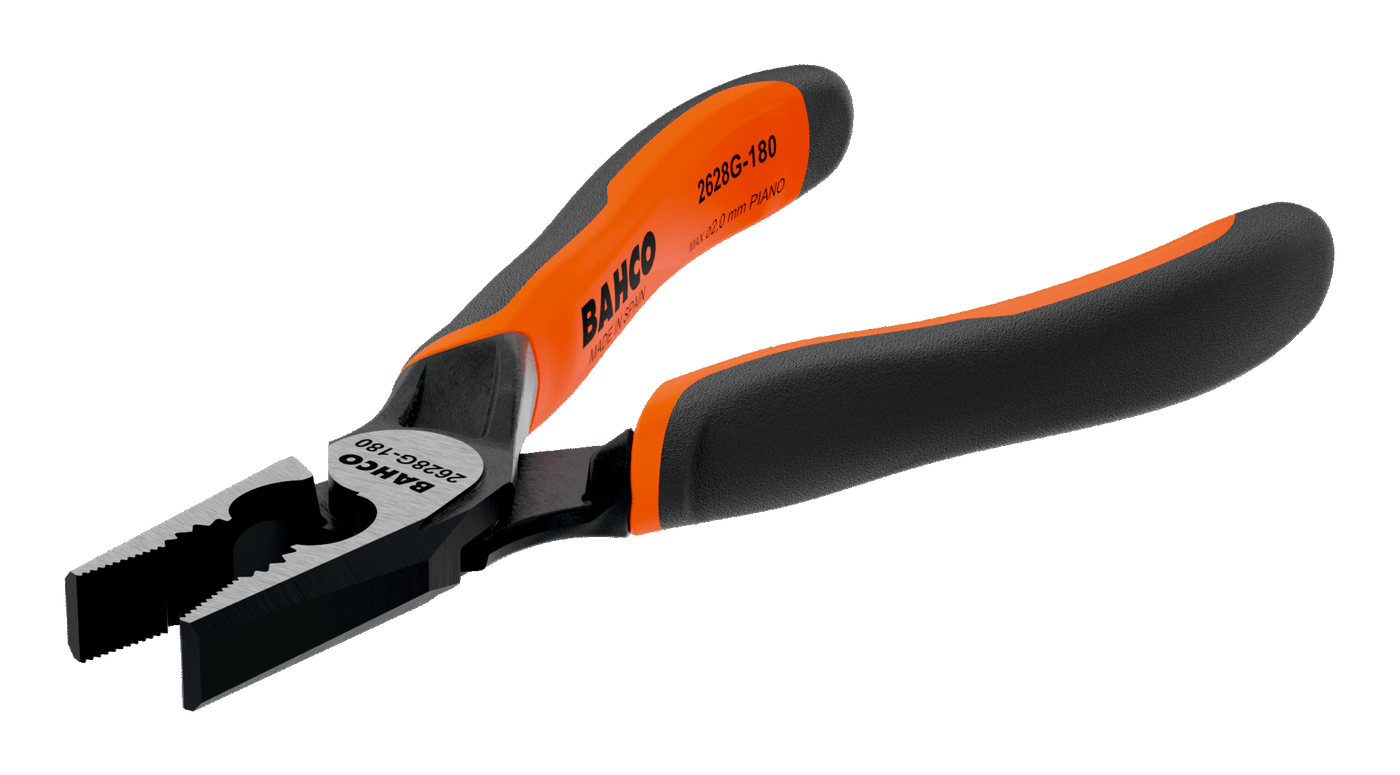 ERGO™ Combination Pliers with Self-Opening Dual-Component Handles and Phosphate Finish 2628 G-180IP