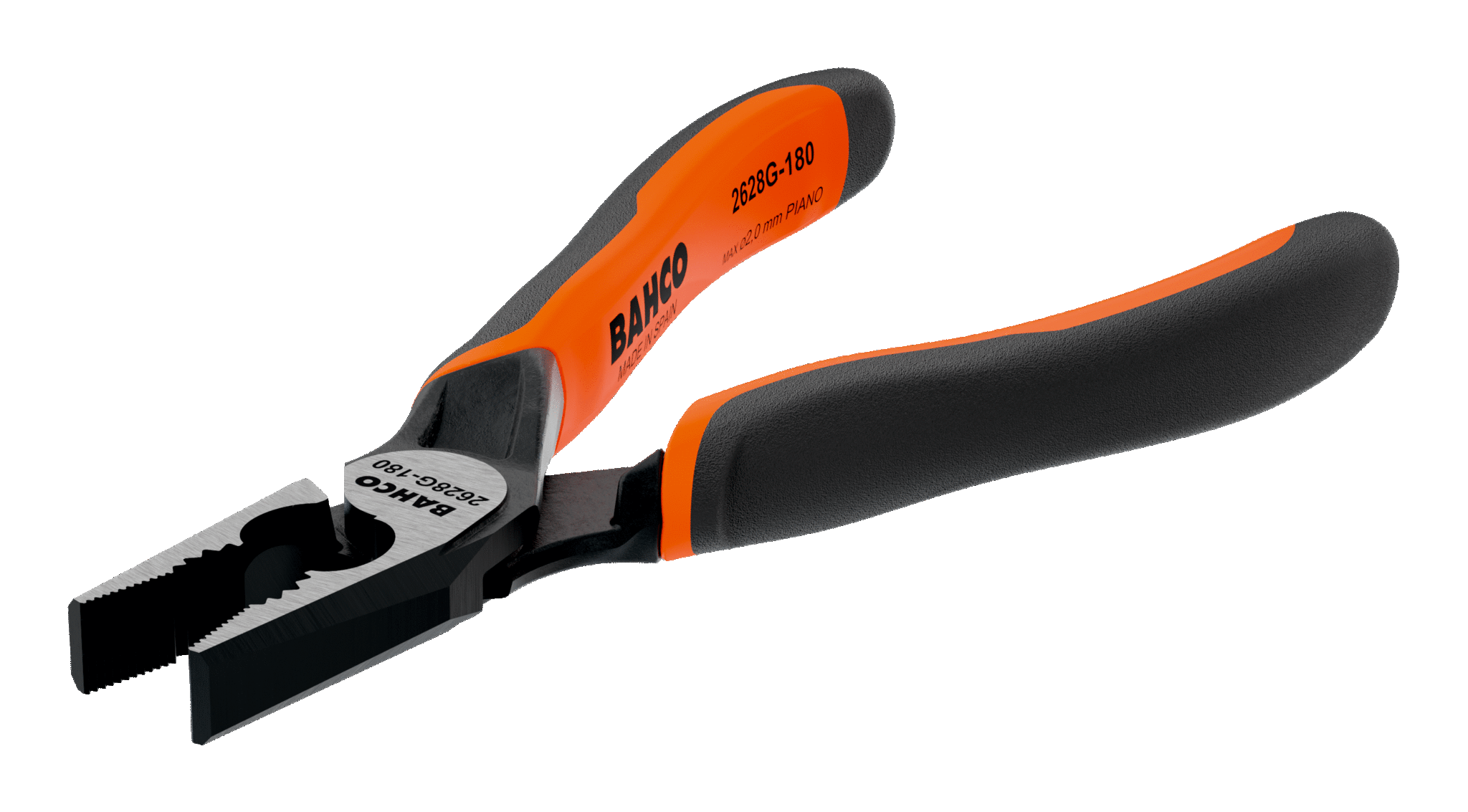 ERGO™ Combination Pliers with Self-Opening Dual-Component Handles and Phosphate Finish 2628 G-180IP