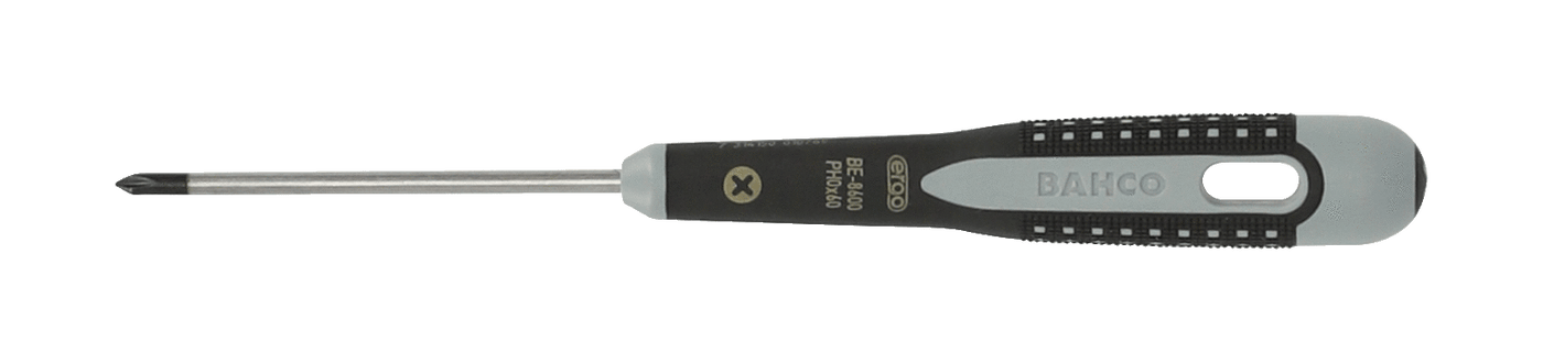 ERGO™ Phillips Screwdrivers with Rubber Grip PH0 BE-8600