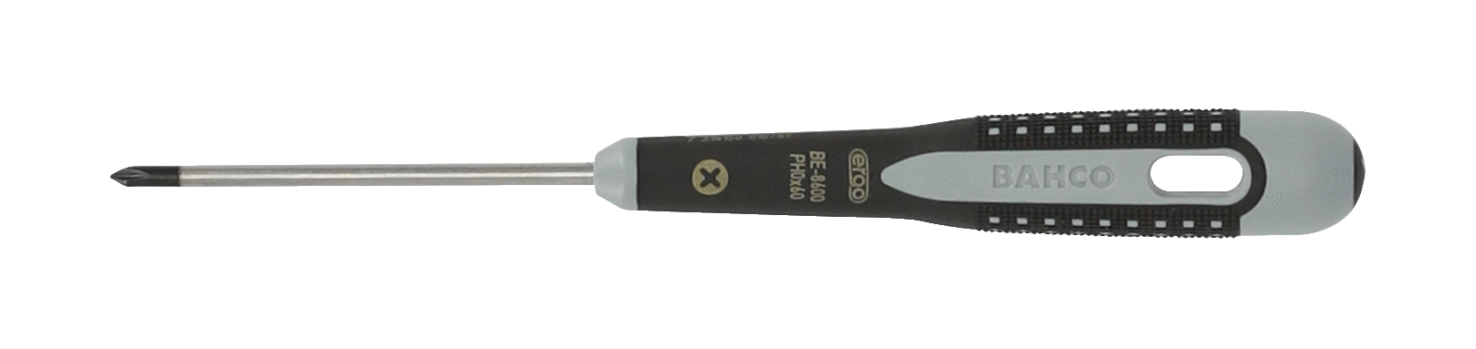 ERGO™ Phillips Screwdrivers with Rubber Grip PH0 BE-8600