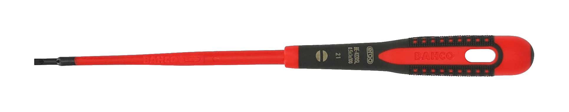 ERGO™ Slim VDE Insulated Slotted Screwdrivers with 3-Component Handle 3.0 mm BE-8220SL