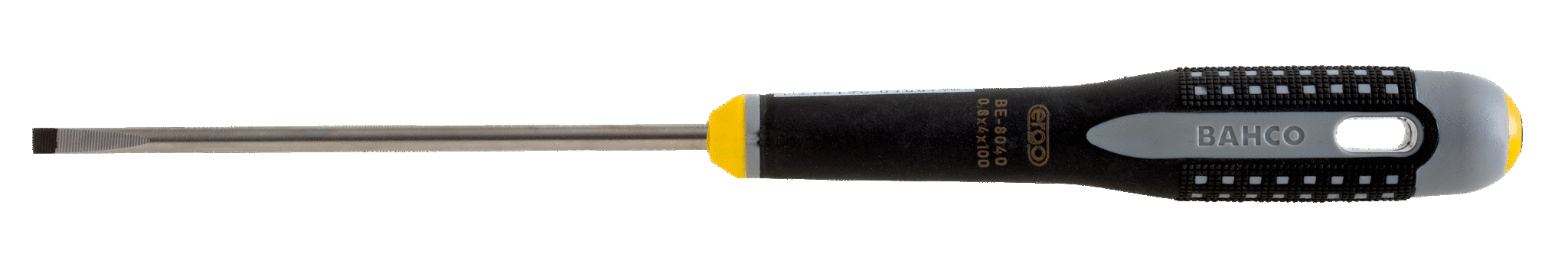 ERGO™ Slotted Straight Screwdrivers with Rubber Grip 2.5 mm BE-8010