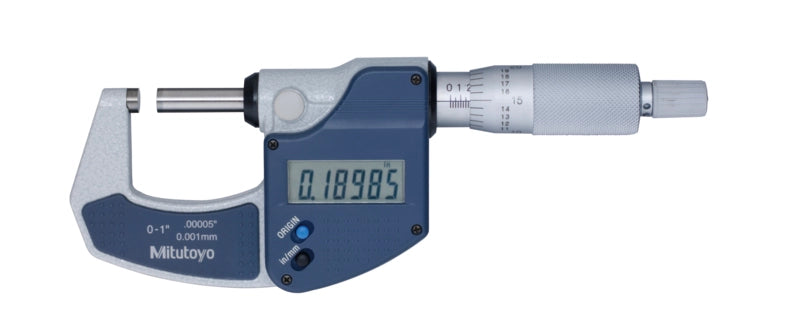 Digital Micrometer, Inch/Metric 0-1", w/o Data Output