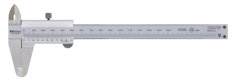 Vernier Caliper 0-150mm, 0,02mm, Metric