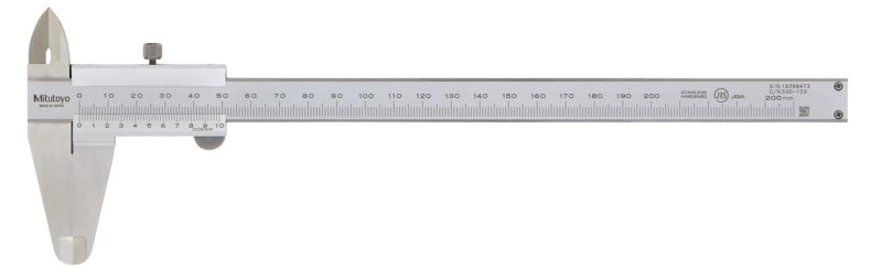 Vernier Caliper 0-200mm, 0,02mm, Metric