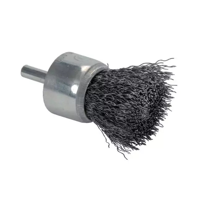 Crimped Wire End Brushes With Shank (ENB)- Steel | W 12 mm H 60 mm Wire Diameter 0,20 mm