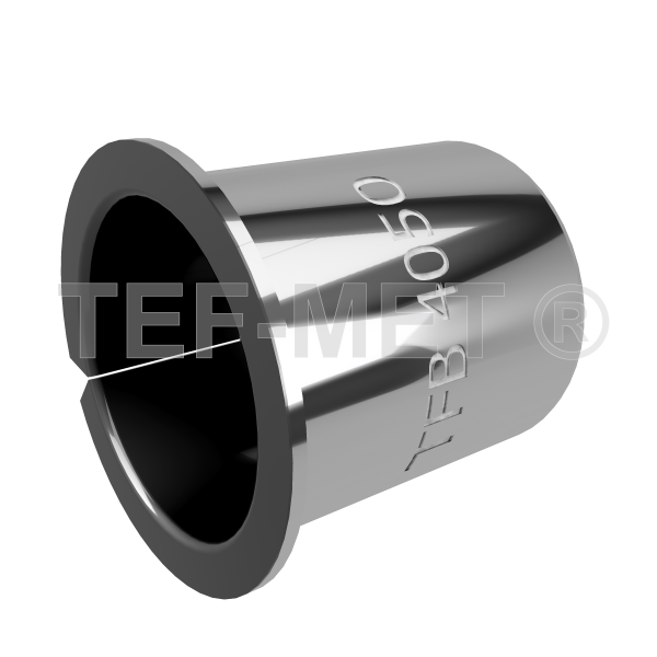 TEF-MET® <br>Flange bushing TFB <br>ID: 40 mm <br>OD: 44 mm <br> FD: 54,7 mm <br>FT: 2 mm