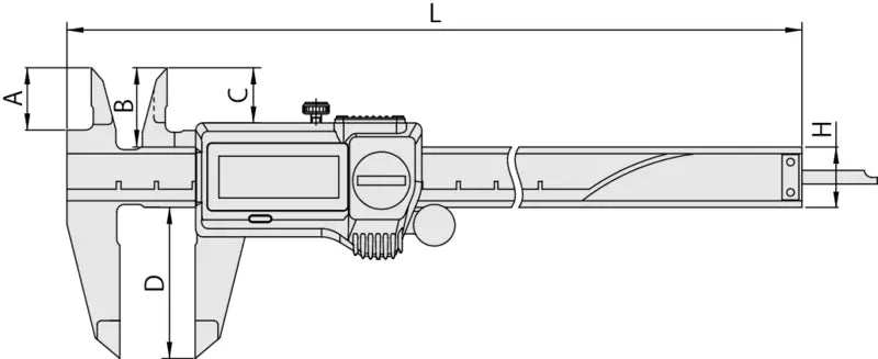 Digital ABS Caliper CoolantProof IP67 0-150mm, Blade, w/o Data Output